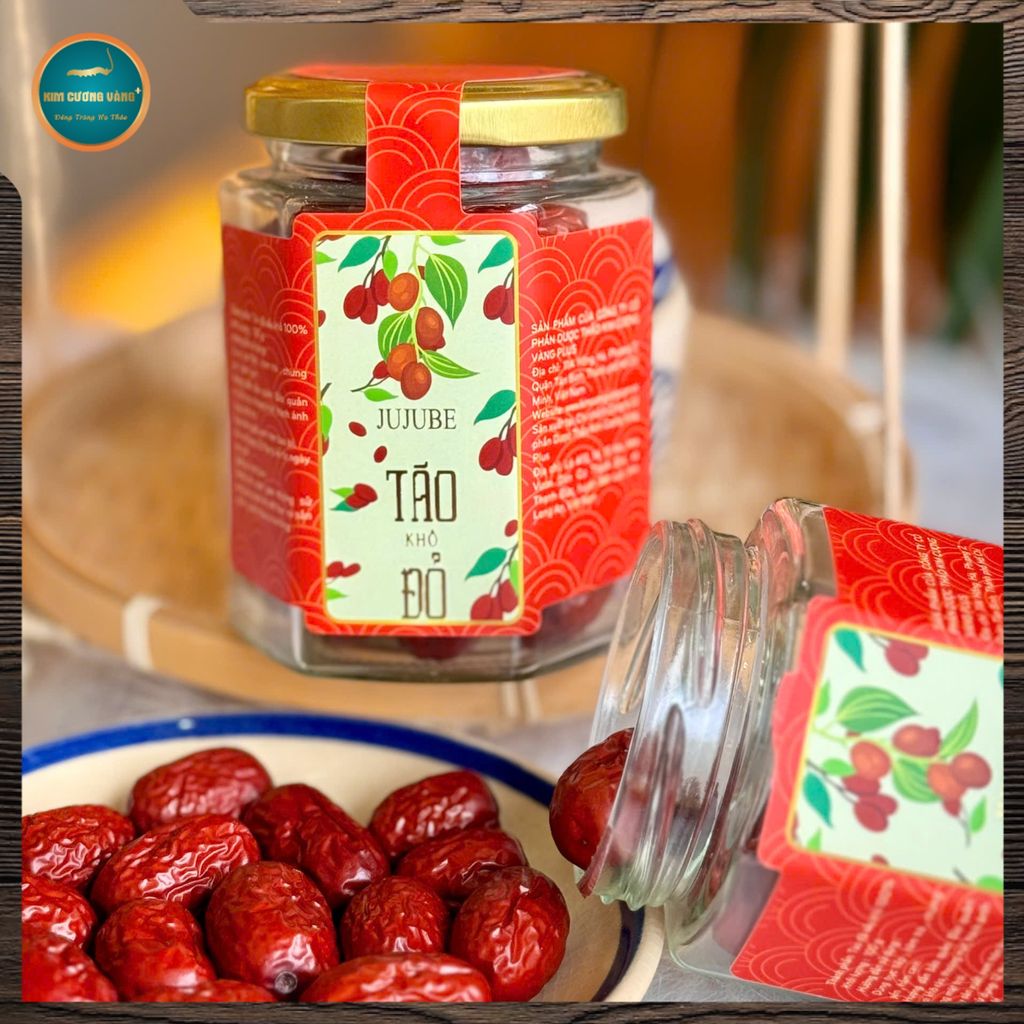 Táo đỏ khô Kim Cương Vàng (100g)