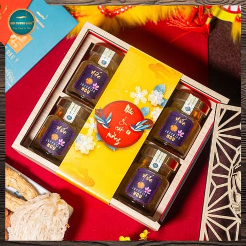 Hộp Yến Saffron Đông Trùng Hạ Thảo (6 Hũ)