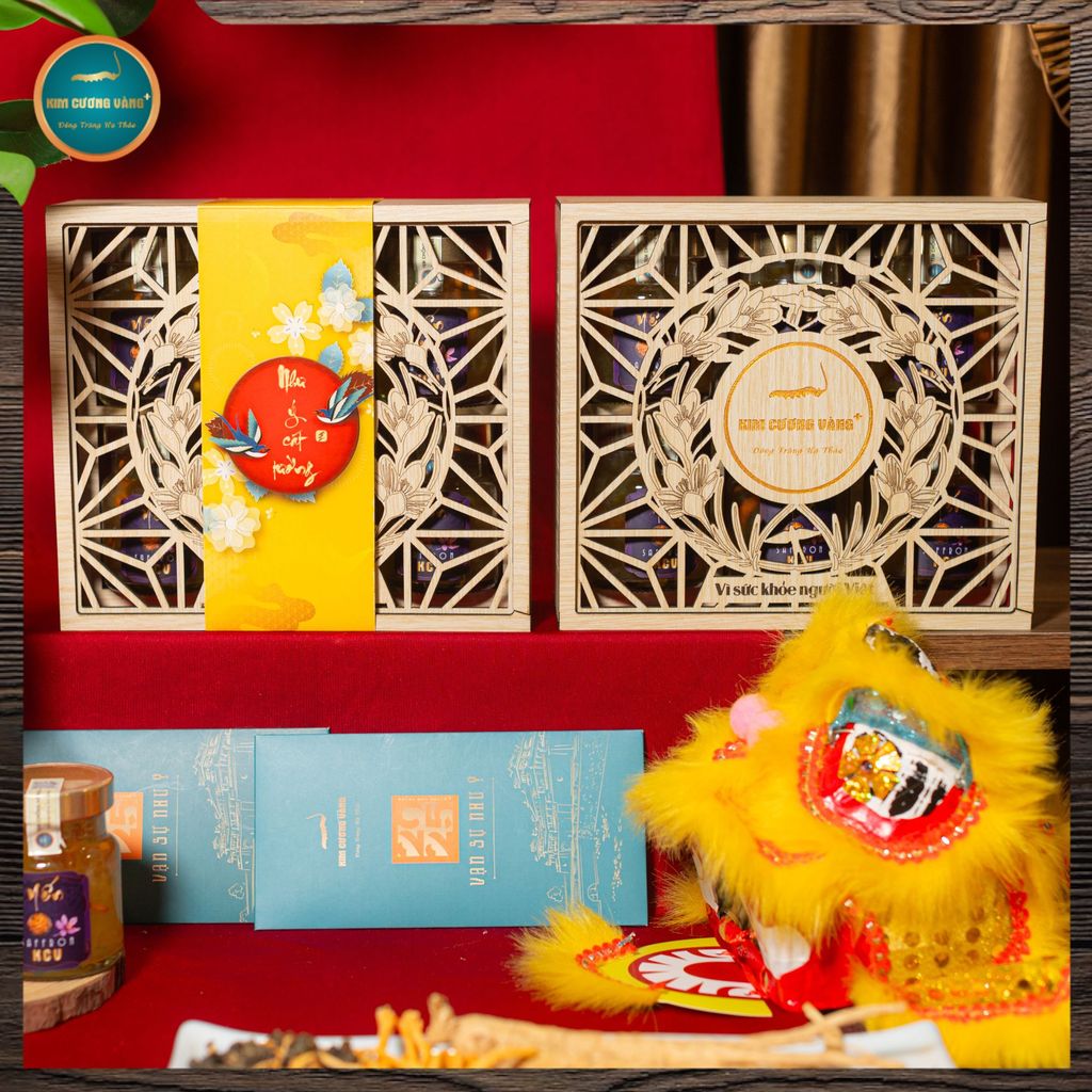 Hộp Yến Saffron Đông Trùng Hạ Thảo (6 Hũ)
