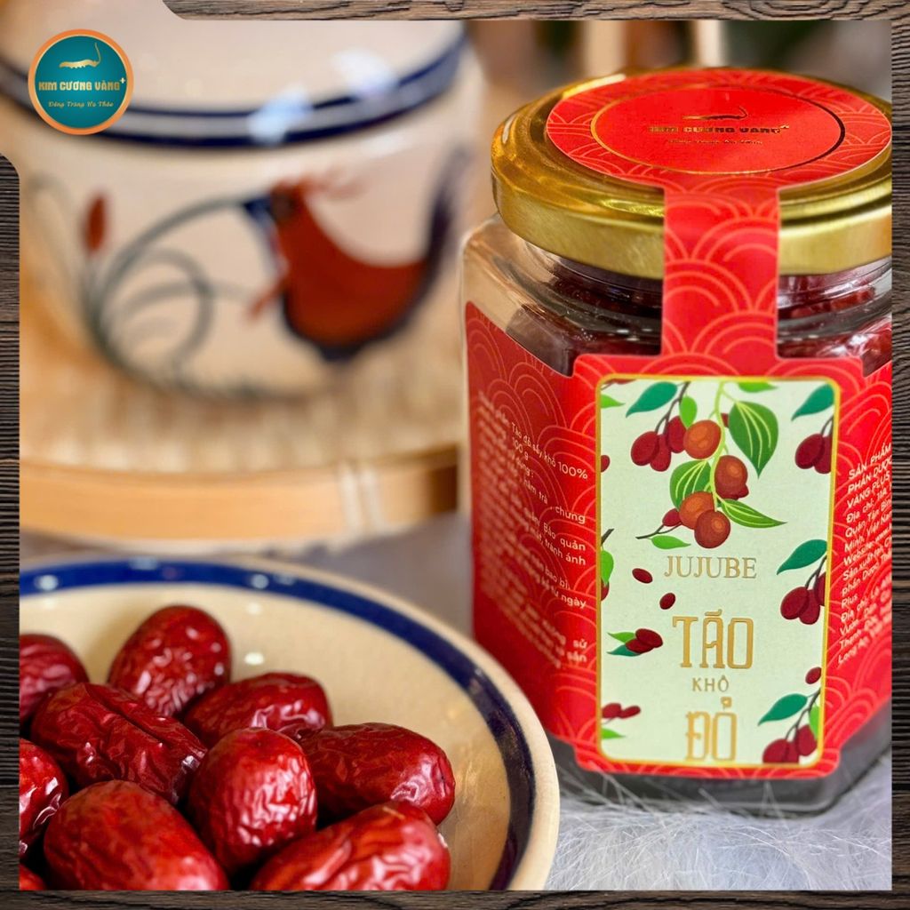 Táo đỏ khô Kim Cương Vàng (100g)