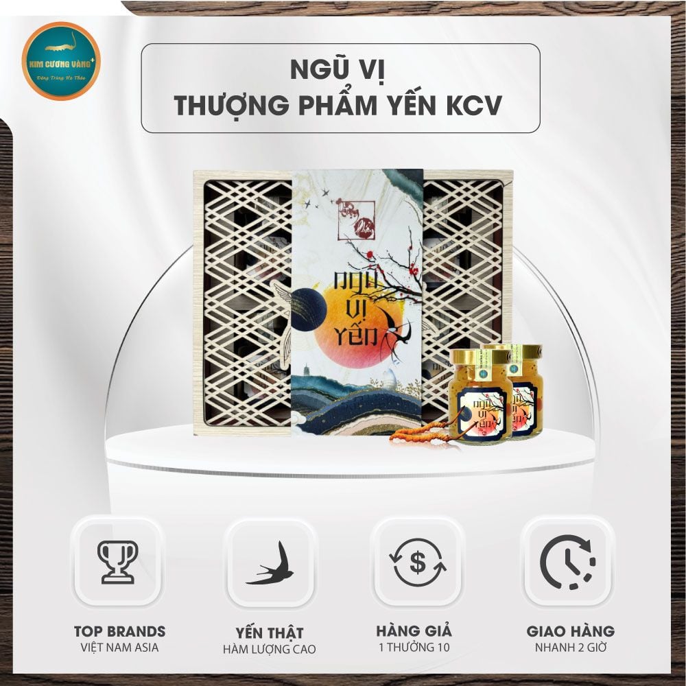 Ngũ Vị Thượng Phẩm Yến Kim Cương Vàng