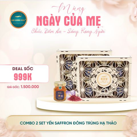 [Combo 999k] 2 Set Yến Saffron Đông Trùng Hạ Thảo