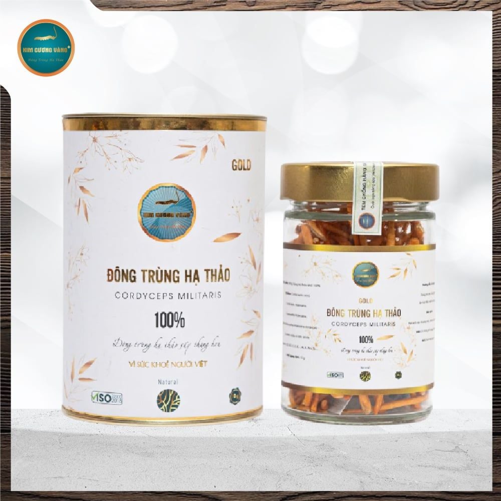 Đông Trùng Hạ Thảo Gold (Hủ Tròn 10g)