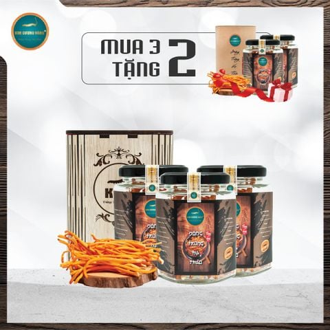 [MUA 3 TẶNG 2] Combo Đông Trùng Hạ Thảo Khô 10G (quà tặng lon giấy)