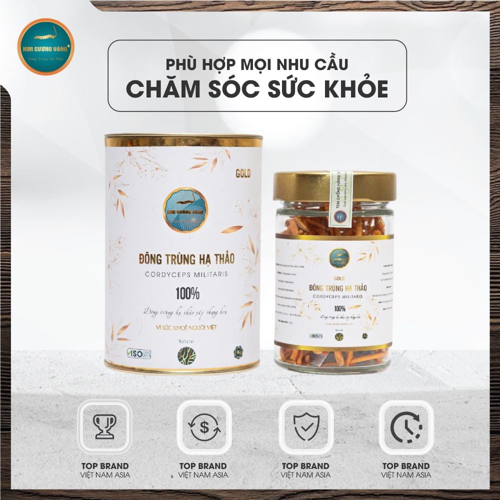 [SỐ LƯỢNG CÓ HẠN] Combo 5 Hộp Đông Trùng Hạ Thảo Gold 10g (Tổng 50G)