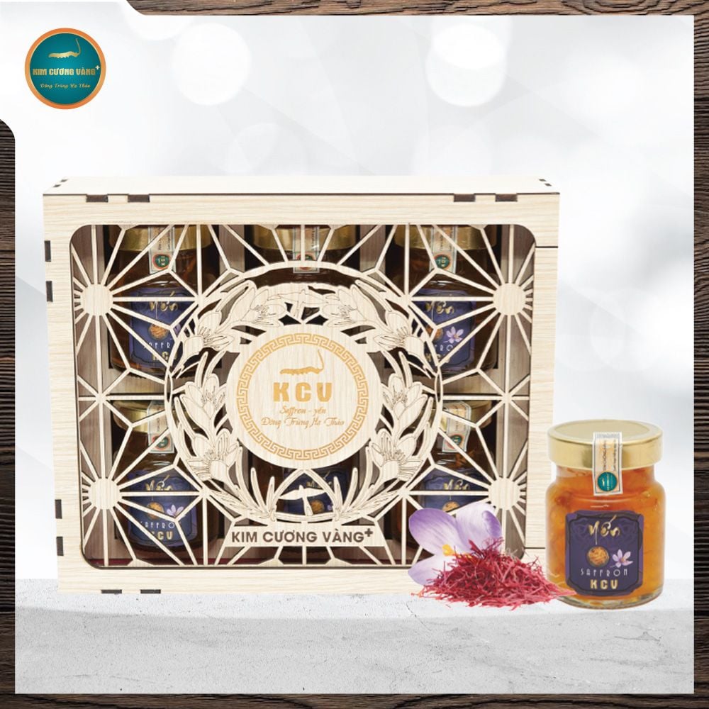 Hộp Yến Saffron Đông Trùng Hạ Thảo (6 Hũ)