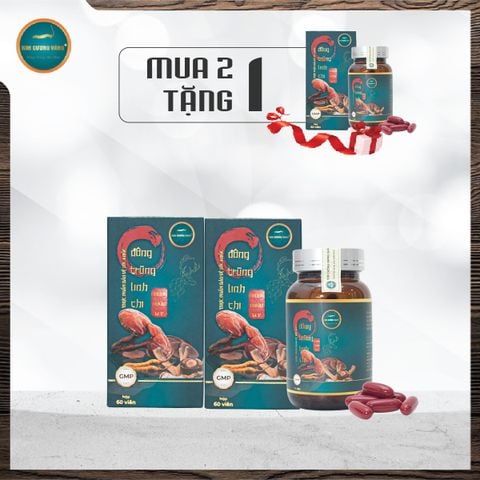 [Mua 2 Tặng 1] Viên Uống Đông Trùng Linh Chi Nhung Hươu