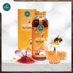 Mật Ong Saffron Đông Trùng Hạ Thảo (Chai 330ml)