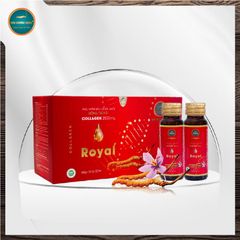 Collagen Royal Saffron Đông Trùng Hạ Thảo Kim Cương Vàng (Hộp 10 lọ 50ml)