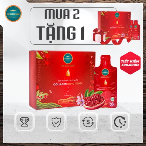 [Mua 2 Tặng 1] Collagen Đông Trùng Hạ Thảo (Hộp 20 Gói)