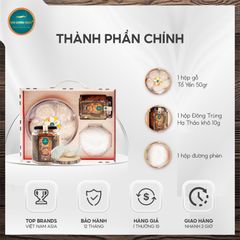 Combo Tổ Yến Tinh Chế 50g Tặng 1 hộp Đông Trùng Hạ Thảo 10g hộp giấy