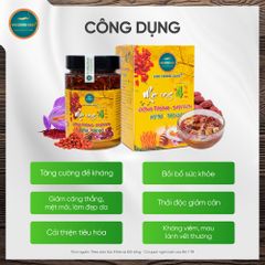 Mật Ong 4 Vị Đông Trùng Saffron Kỷ Tử Táo Đỏ (Hộp 380ml)