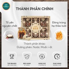 Hộp Yến Chưng Đông Trùng Hạ Thảo (6 Hũ)