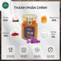 Hộp Yến Saffron Đông Trùng Hạ Thảo (6 Hũ)