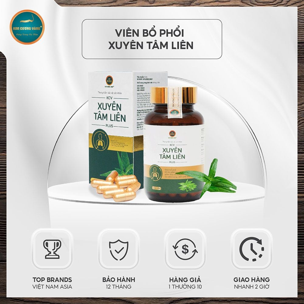 Viên Uống Bổ Phổi Đông Trùng Hạ Thảo KCV (Hộp 30 viên)