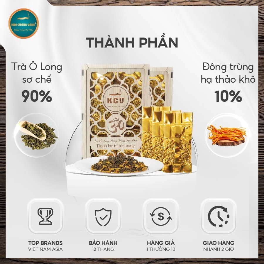 Trà Ô Long Đông Trùng Hạ Thảo (Hộp 110g)