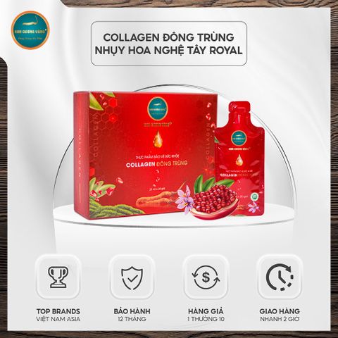 Collagen Đông Trùng Hạ Thảo Saffron KCV (Hộp 20 gói 20ml)