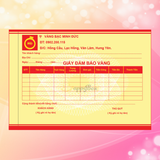  In Giấy bảo đảm vàng, hợp đồng cầm đồ 