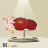  In hộp Nhung đỏ tròn đựng vòng, kiềng 