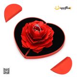  In Hộp Trái Tim, Chữ nhật hoa hồng đựng nhẫn cầu hôn 