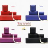  In hộp nắp bật da PU đựng nhẫn, dây chuyền, hoa tai 
