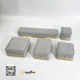  In hộp nắp bật Nhung đựng nhẫn, dây chuyền, hoa tai 