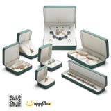  In hộp nắp bật da PU đựng nhẫn, dây chuyền, hoa tai 