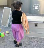  set đồ bộ siêu cute quần kaki áo thun cho bé gái 
