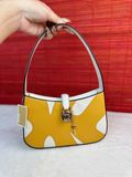 Túi Đeo Vai Michael Kors MK Lyra Small Color-Block Pochette Màu Trắng Phối Vàng 