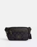 Túi Đeo Hông Coach Mini Belt Bag In Signature Canvas CN503 Màu Đen Logo 