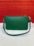  Túi Đeo Vai Coach Pouch Bag With Signature Canvas Màu Xanh Lá CJ797 