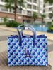 Túi Tote MLB Cube Monogram Medium Tote Bag LA Dodgers Blue 3AORM042N