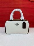  Túi Đeo Chéo Coach Satchel Crossbody In Signature Colorblock  Màu Trắng Nâu CV704 