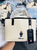 Túi Tote WHOAU Steve Canvas Tote Bag WHBGF2212A Màu Trắng Viền Đen 