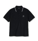  Áo Polo MLB Dia MONOGRAM Tonal Jarcquard Polo T Shirts NEW YORK YANKEES  3APQM0253-50BKS Màu Đen 