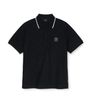 Áo Polo MLB Dia MONOGRAM Tonal Jarcquard Polo T Shirts NEW YORK YANKEES  3APQM0253-50BKS Màu Đen