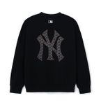  Áo Sweat MLB Classic MONOGRAM Big Lux Sweatshirts NEW YORK YANKEES 3AMTM0444 Màu Đen 