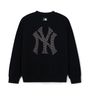 Áo Sweat MLB Classic MONOGRAM Big Lux Sweatshirts NEW YORK YANKEES 3AMTM0444 Màu Đen