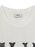  Áo Phông MLB Basic Coopers Logo Mega Over Fit T Shrts NEW YORK YANKEES 3ATSB1153-50IVS Màu Trắng 