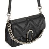  Túi Đeo Vai Marc Jacobs The Quilted Leather J Marc Shoulder Bag Màu Đen 