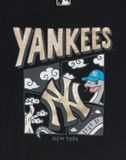  Áo Phông MLB New Year Snake Cartoon Graphic Over Fit T-Shirts New York Yankees 3Atsq0251-50Bks Màu Đen 