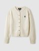  Áo Cardigan WHOAU Steve R-neck Cardigan WHCKF1121F Màu Trắng Trơn 