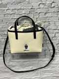  Túi Tote WHOAU Steve Canvas Tote Bag WHBGF2212A Màu Trắng Viền Đen 