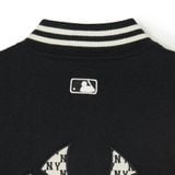  Áo Khoác Bomber MLB Public Wool Big Lux Varsity Jacket 3AJPV0541-50BKS Đen 