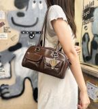  Túi Đeo Vai Stand Oil Chubby Bag Màu Nâu 