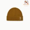 Mũ Len MLB Candy Mid Beanie BOSTON REDSOX Màu Nâu Logo Chữ B 3ABNBM146-43CAS