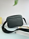  Túi Đeo Chéo Michael Kors MK Shoulder Cooper Bag logo Leather Màu Đen Logo 