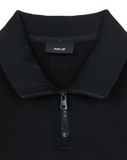  Áo Polo Sweat MLB Basic Coopers Logo Mega Overfit Half Zip Sweatshirts NEW YORK YANKEES 3AMTB0351-50BKS Màu Đen 