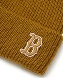  Mũ Len MLB Candy Mid Beanie BOSTON REDSOX Màu Nâu Logo Chữ B 3ABNBM146-43CAS 