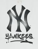  Áo Phông Tay Dài MLB Basic Mega Logo Loose Fit Long Sleeve T Shirts NEW YORK YANKEES 3ATSB0351-50WHS Màu Trắng 